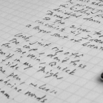 words handwritten
